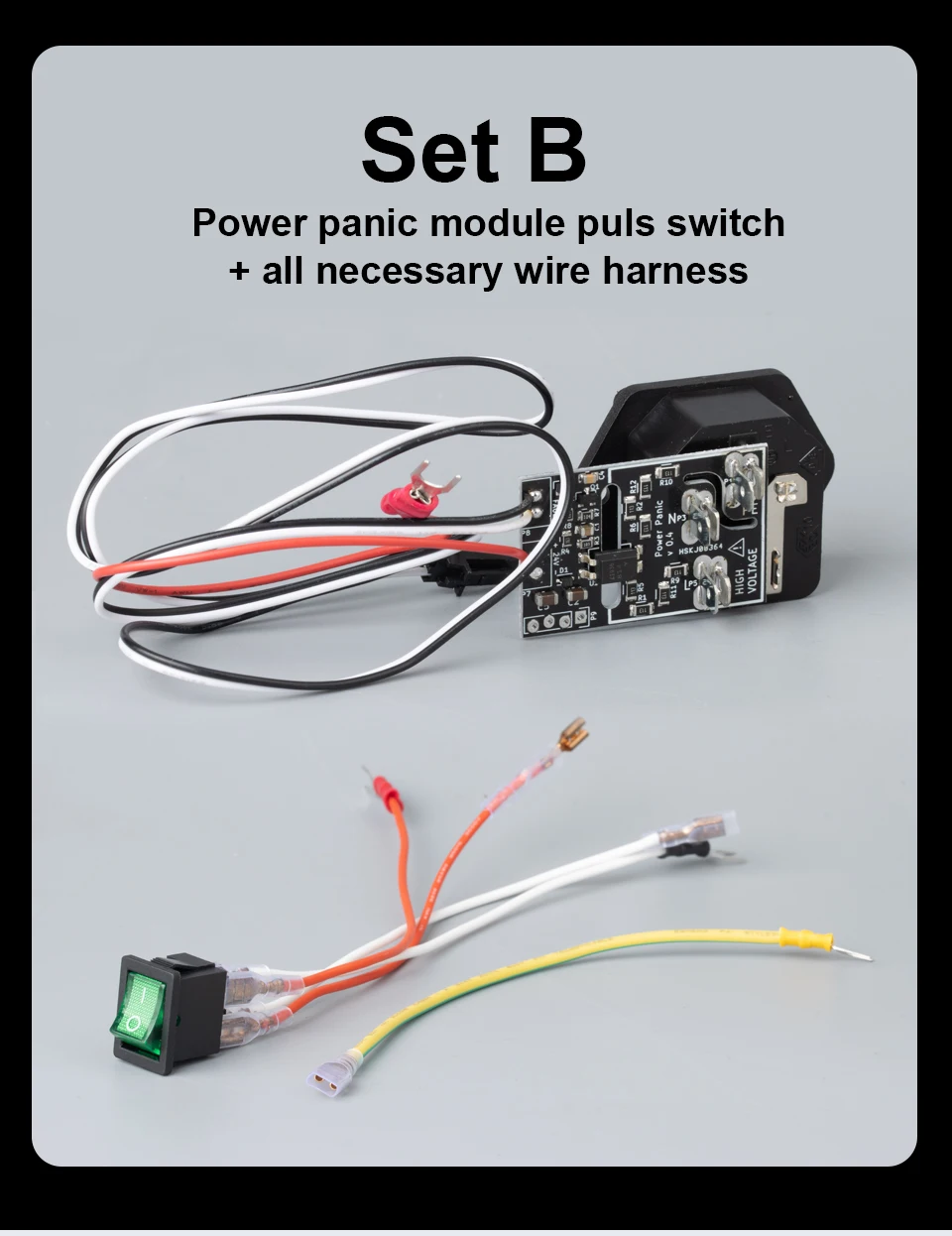 C Trianglelab ® Power Panic für Prusa I3 MK3 3D-Drucker-Kit, unterstützt Netzteil PSU – Detail 7