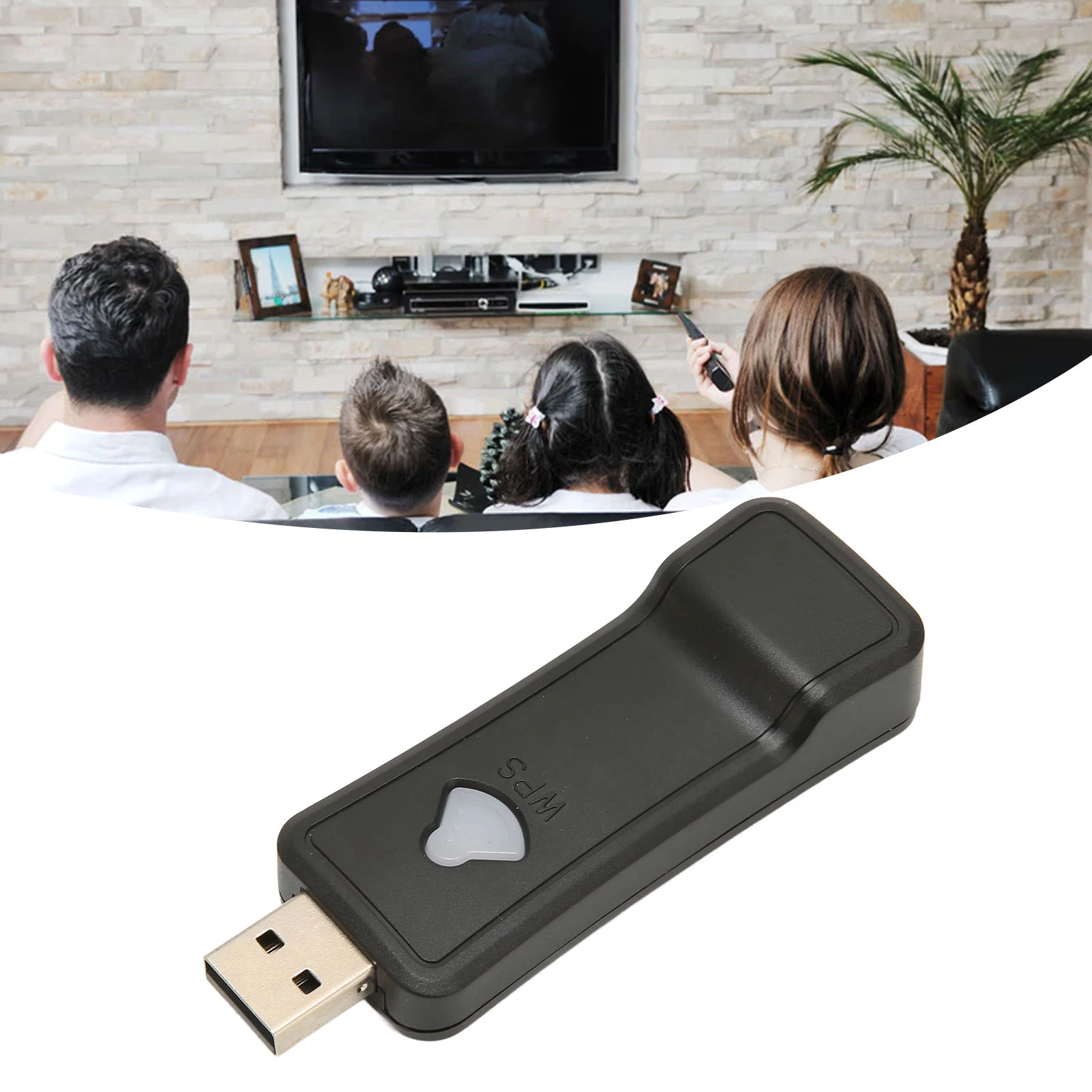 

Беспроводная сетевая карта USB Интерфейс RJ45 поддерживает адаптер беспроводной сети 1080P Широкий диапазон Прочный многофункциональный для телевизора