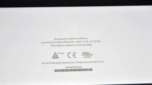 For Apple A1185 White Battery f/ For Macbook 13