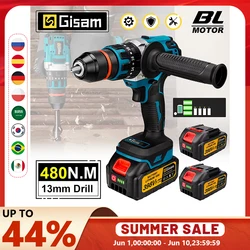 18V 13mm 480NM bezszczotkowa elektryczna wiertarka udarowa wiertarka akumulatorowa wkrętarka elektryczna DIY sterownik elektronarzędzia do akumulatora Makita 18V