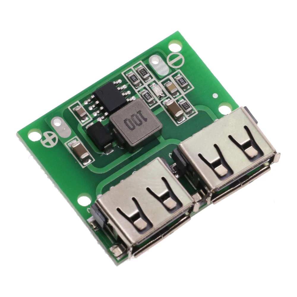 9V 12V 24V to 5V DC-DC Step Down Charger Power Module Dual USB Output Buck Voltage Board 3A Car Charge Charging Regulator 6-26V