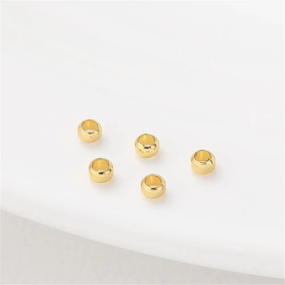 14K pakket gouden kleur bescherming positionering kraal buis DIY handgemaakte parel armband ketting sieraden materiaal accessoires