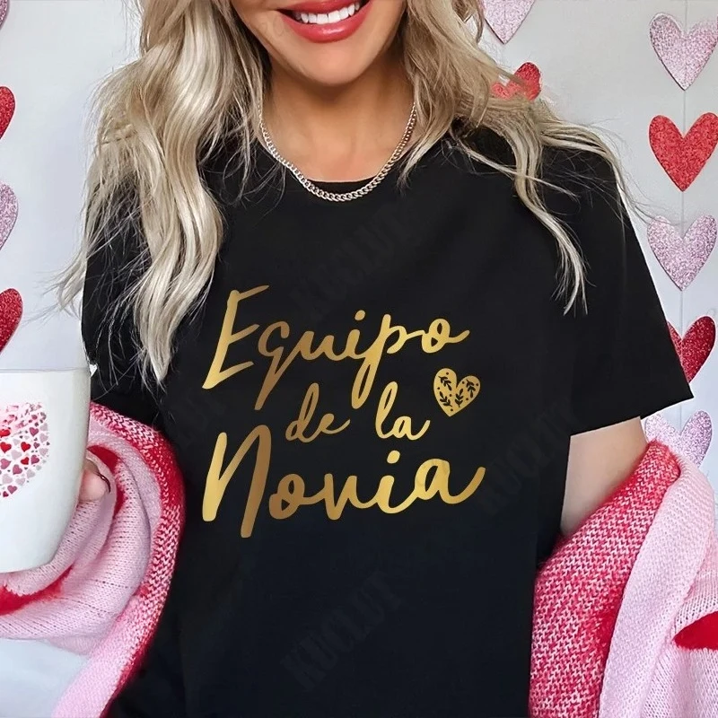 Spanish Girl Bachelorette Hen Party Tops Women Team Bride Squad Single Farewell Tees Bridal Wedding Clothing Aesthetic Clothes