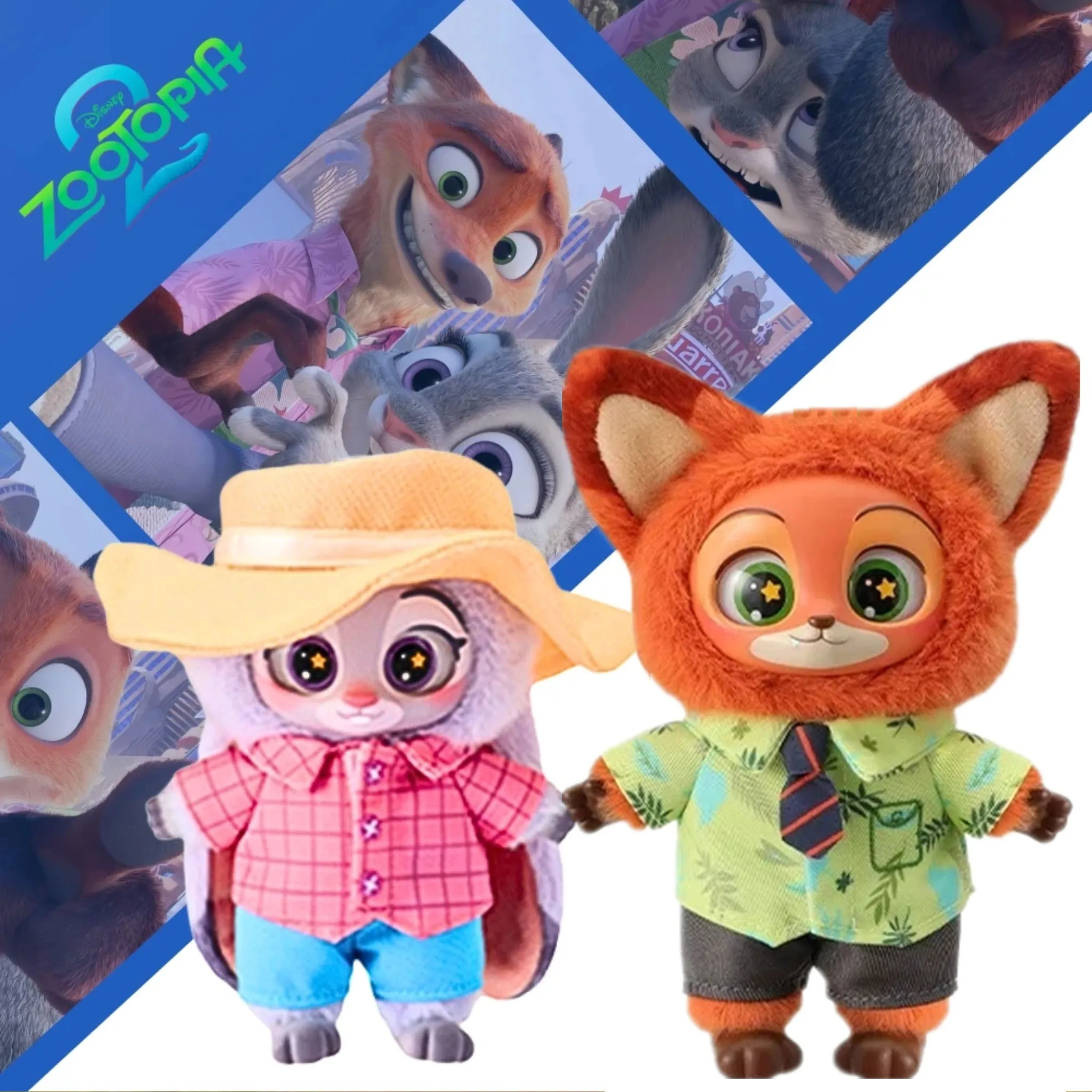 

Виниловая кукла Disney Zootopia 2, Ник Джуди, модная игрушка-сюрприз, милый рюкзак, подвеска, детский подарок на день рождения, сюрприз