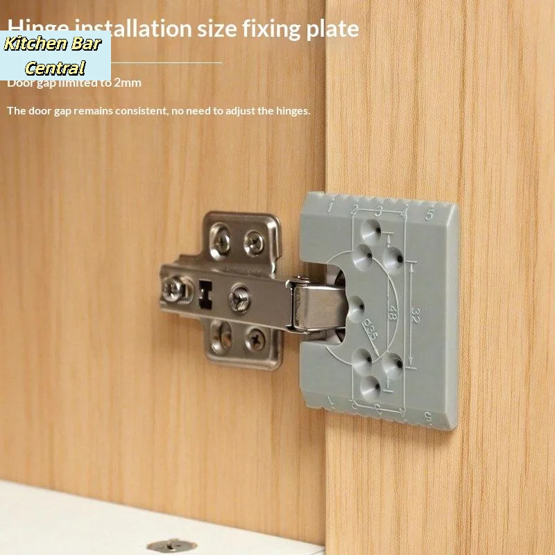 【Hinge Quick Installation Positioning Piece Cabinet Door Installation Point Fixed Plate Woodworking Panel Hinge Tool】