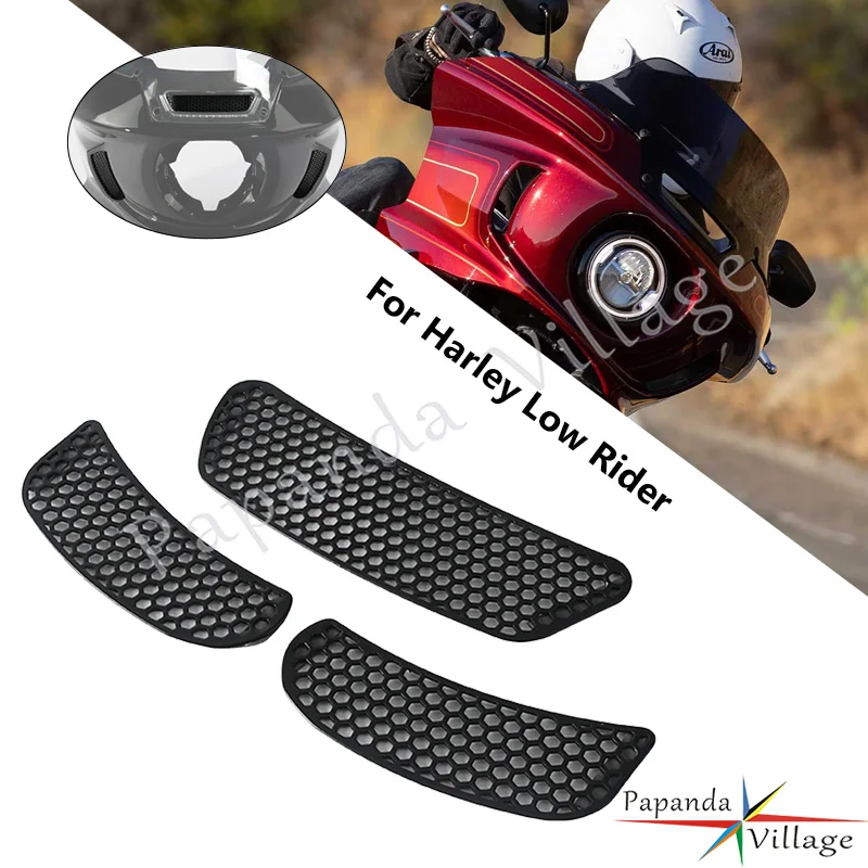 

Fairing Mesh Vent Screen Batwing Accent Grill Fit For Harley 2022-2025 Low Rider ST FXLRST Harley 2022 Low Rider El Diablo FXRST