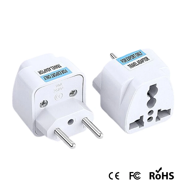 Universal Kr US-EU-AU-EU to US-UK Power Plug Adapter USA Israel Brazil Italy Germany Japan Korea Travel Adapter Plug Converter