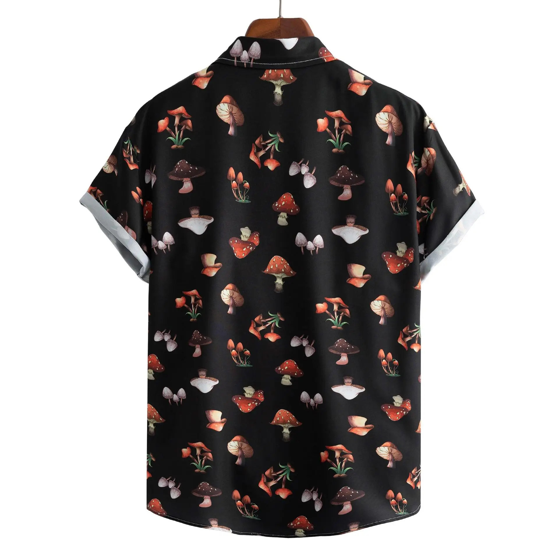 

Musoom Print Men's irt ort Sve Polyester Cotton Blend Casual Summer Faion Inner Wear for Youth ex