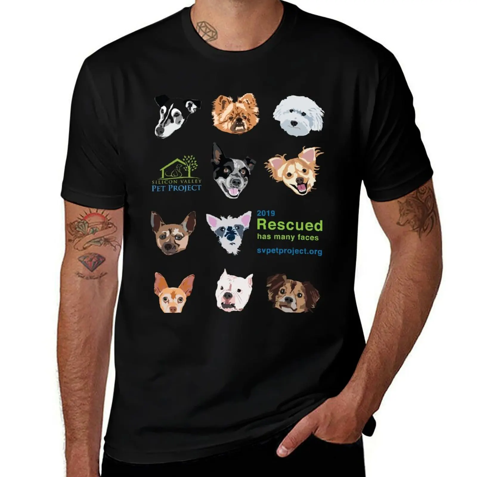 

Rescued Has Many Faces, 2019 T-Shirt man t shirts for men casual man graphic t shirt man t shirt cotton T-shirt