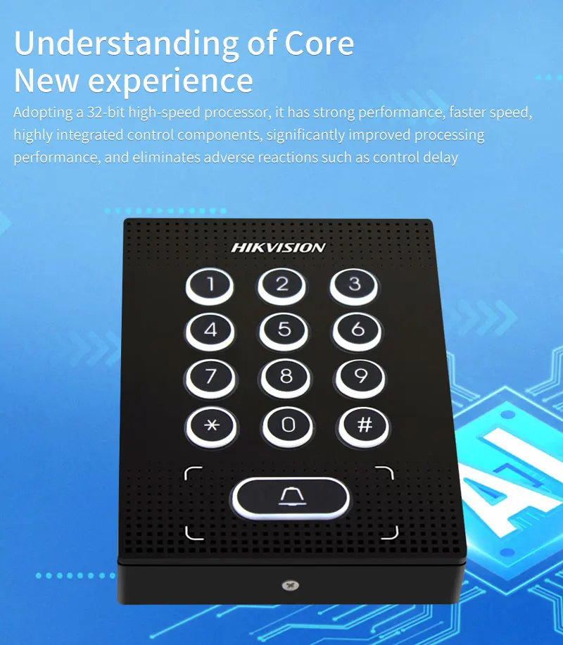 K1T810M RFID Reader Access Control Keypad Door Station Keypad Wiegand 27/35 Oupu