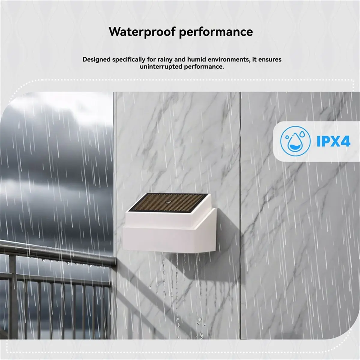 OKgood Tuya ZigBee Smart Rain Detection Sensor Water Leakage Flood Detector Wireless Outdoor IPX4 Waterproof Battery Powered