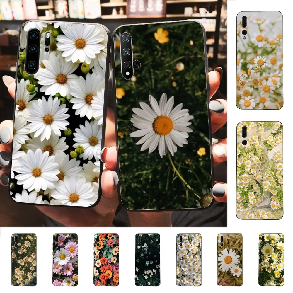 Daisy Flowers Plants Phone Case For Huawei P 8 9 10 20 30 40 50 Pro Lite Psmart Honor 10 lite 70 Mate 20lite