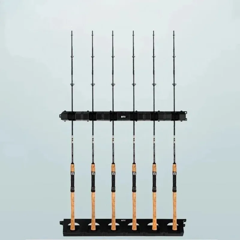 

Настенный держатель для удочек и удилищ - Сверхпрочный органайзер для спиннингов, серфинговых и морских удилищ, экономия места для рыболовного магазина