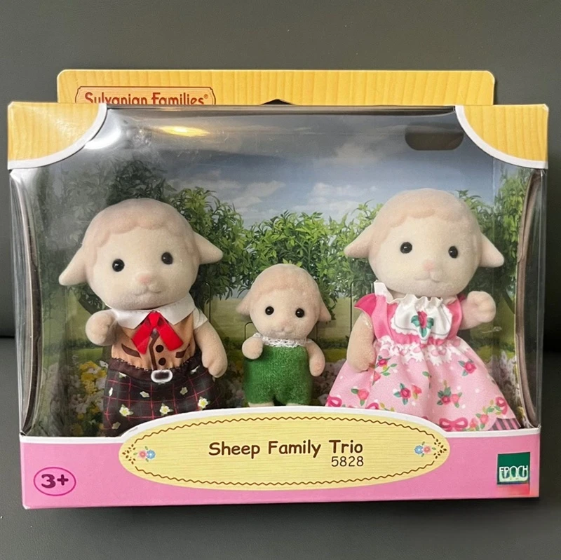 Sylvanian Families 블라인드 키 체인 Aceessories 피규어 원래 어린이 주방 장난감 소녀를위한 세 양 가족 어린이 장난감