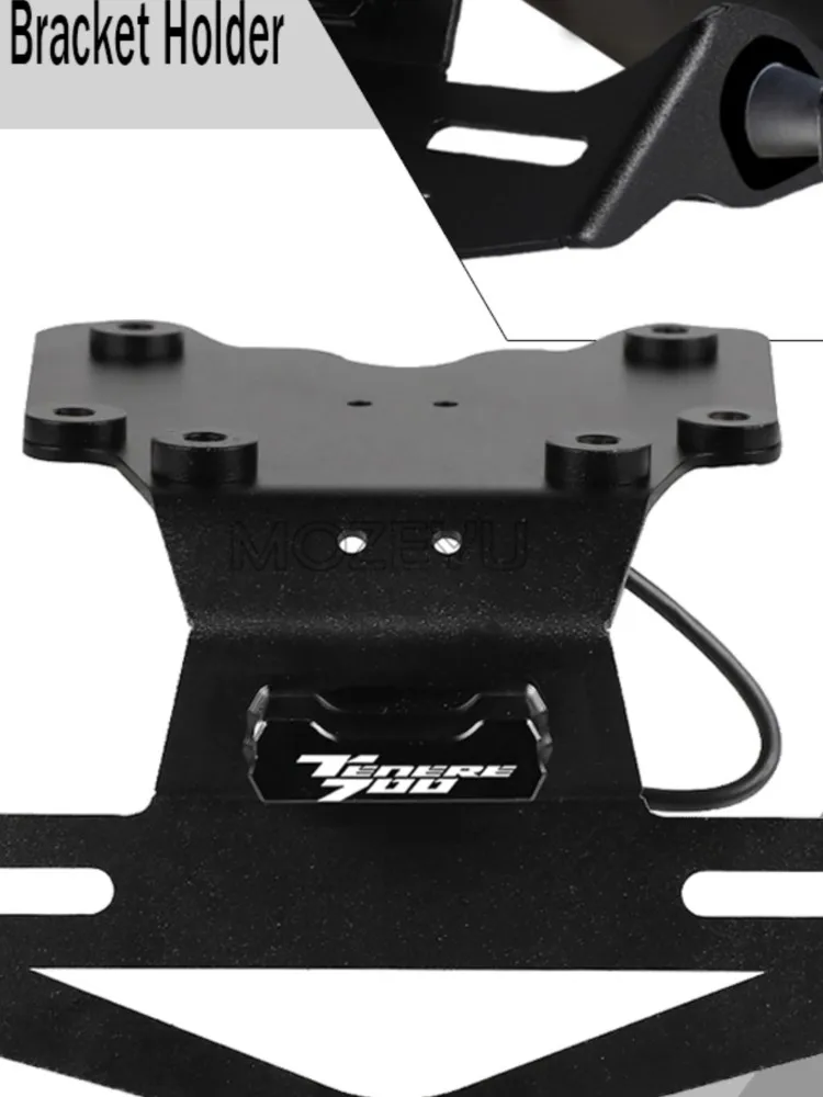 

For YAMAHA TENERE 700 XTZ690/ Rally/ World Raid/World Rally T7 License Plate Holder Bracket Rear Tail Tidy Fender Eliminator Kit