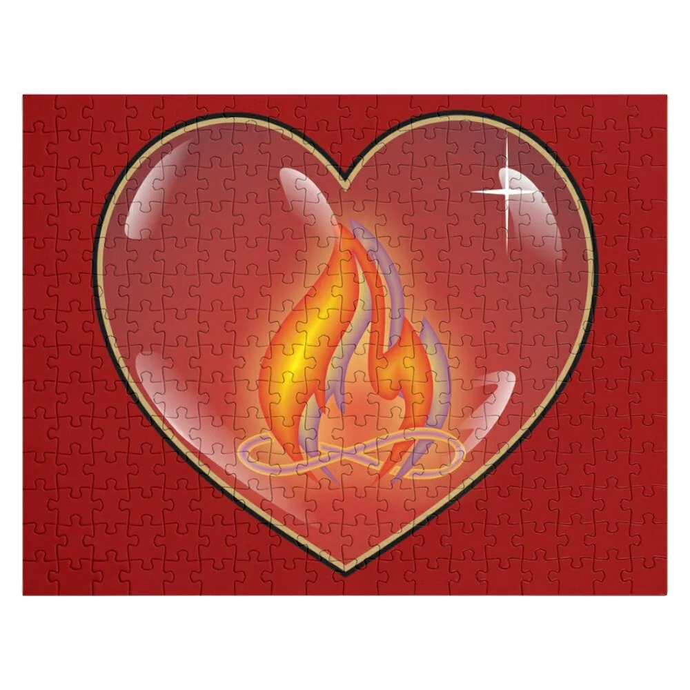 Twin Flame Infinity light in the heart Jigsaw Puzzle Jigsaw For Kids Customized Toys For Kids Name Wooden Toy Puzzle