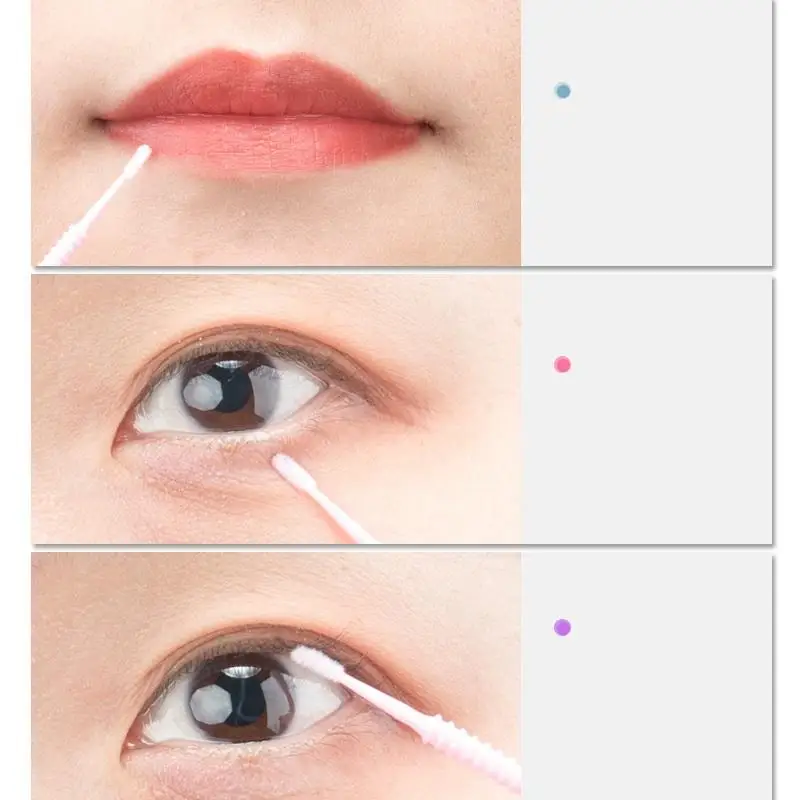 Micro brosse jetable pour enlever les cils, 50/100 pièces, écouvillon, baguettes de Mascara, applicateur, Extension de cils, pinceaux de maquillage, outils