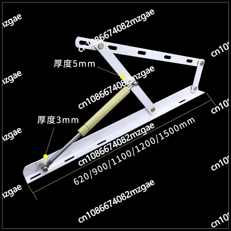 Bed frame pneumatic rod bed box lift high box bed pneumatic lifting rod tatami reinforced lift