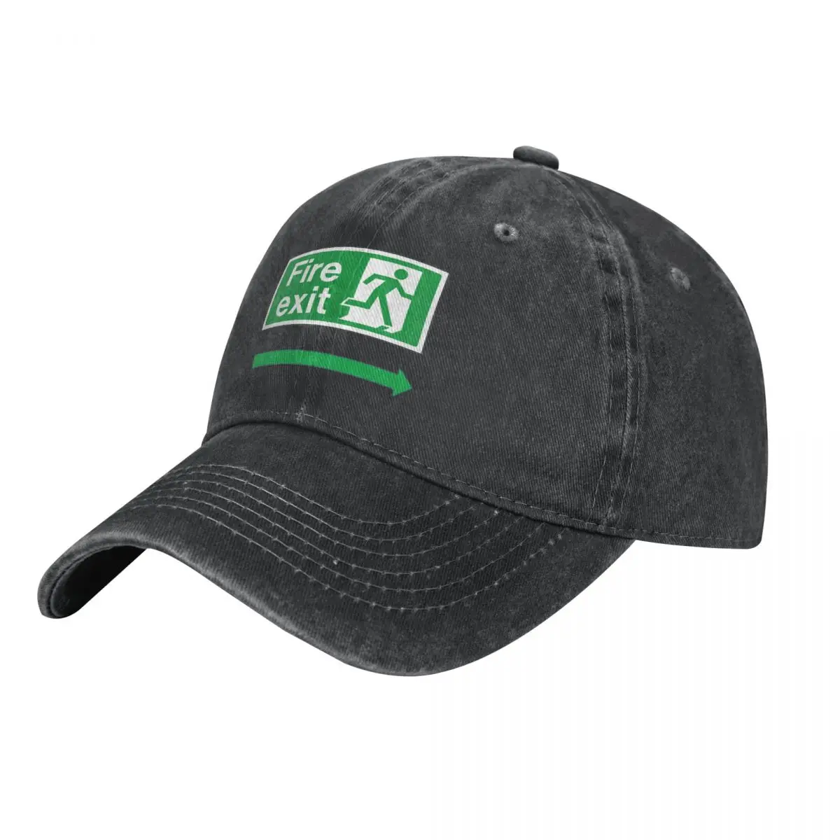 

classic fire exit sign Cowboy Hat Brand Man cap Beach Bag Sunhat For Man Women's