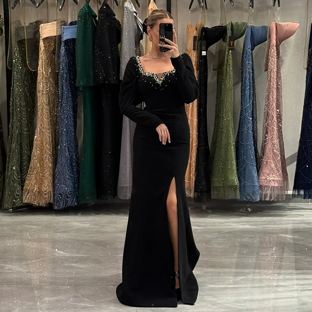 

Customized Luxury Women Evening Dress Beaded Mermaid Sexy Formal Prom Dress for Night Party Floor Length Cocktail Gowns Corset