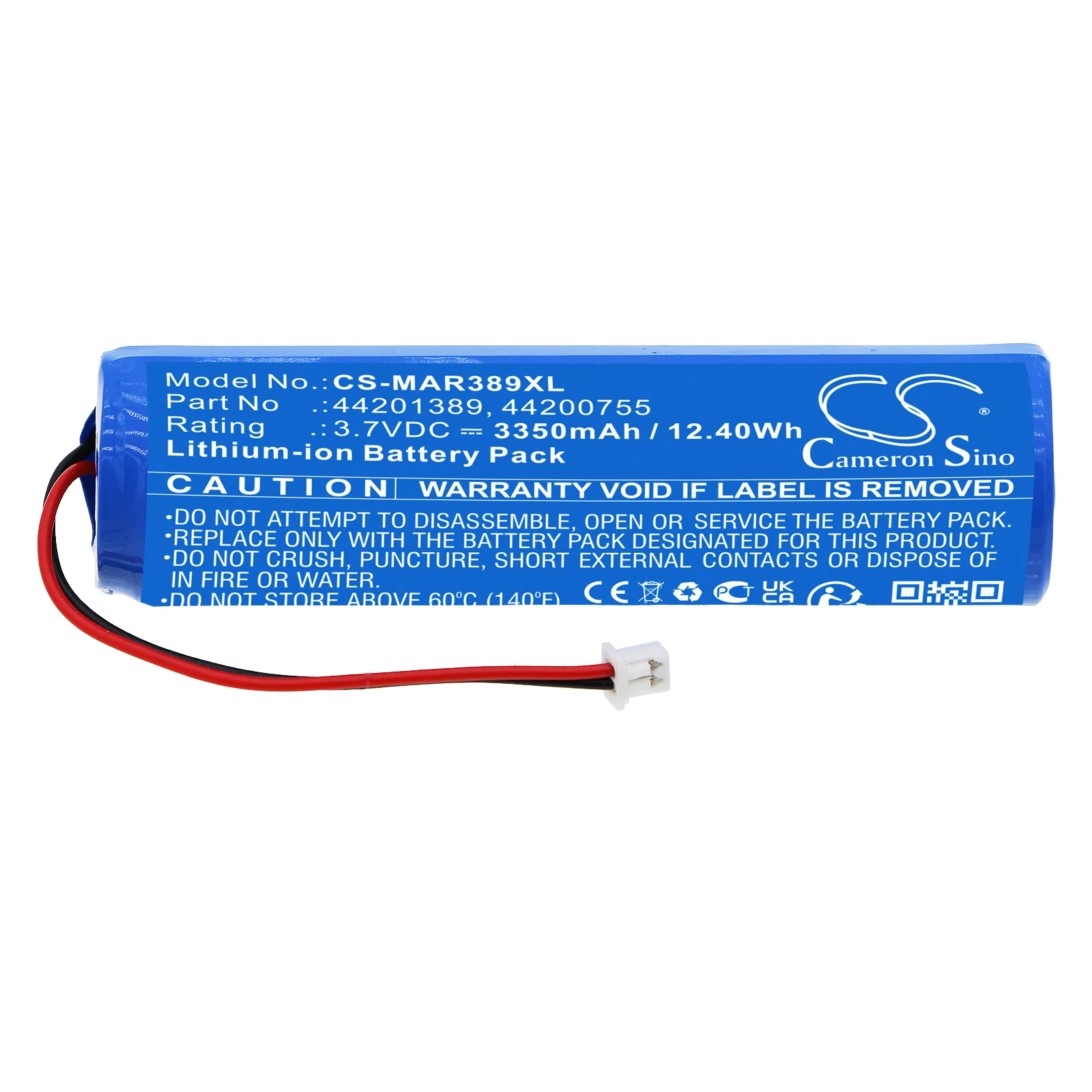 Replacement Battery for MARES  Genius Air, ICON Genius, ICON HD 44200755, 44201389 3.7V/mA