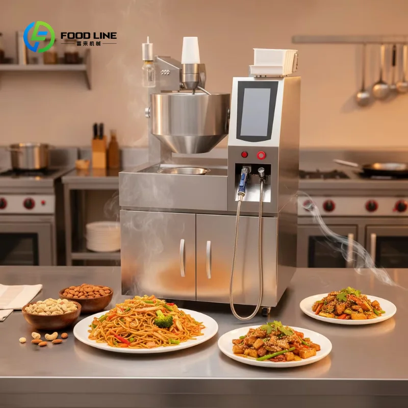 Customized Full Automatic Kitchen Ingredient Dispensing Fried Rice Wok AI Robot Cooking Machine for Restaurant Efficient Cooking