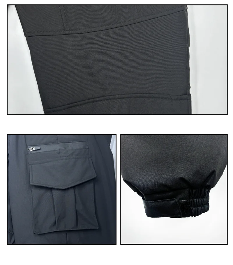 New Winter Men'S Windproof Waterproof Outdoor 18 Zone Intelligent Heating And Warmth Multi Pocket Pants (Excluding Power Bank)