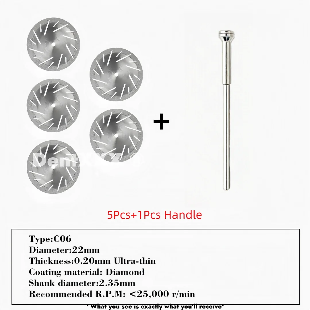 Ultra-Thin Double-Sided Diamond Grinding Discs – 0.20mm Cutting & Polishing Blades with 2.35mm Shank