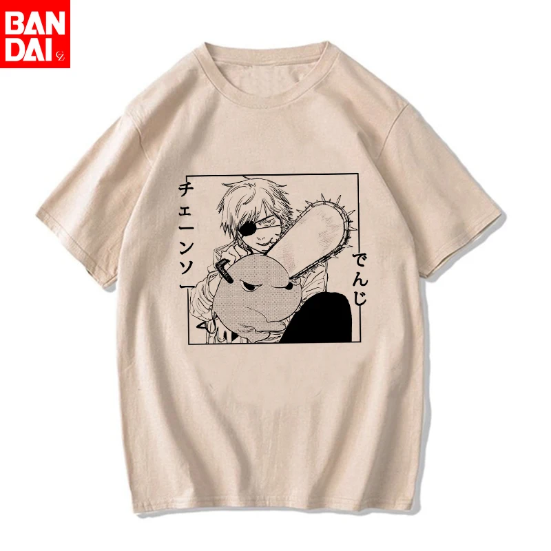 2026 Chainsaw Man T-Shirt Unisex Cartoon Pochita T-Shirt Japanischer Anime Makima Harajuku Grafik-T-Shirts Kleidung Oberteile T-Shirt