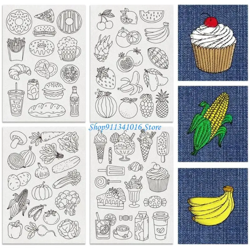 4x7b 4pcs Soluble Soluble STABLICATION COUDURE MODE BRODED