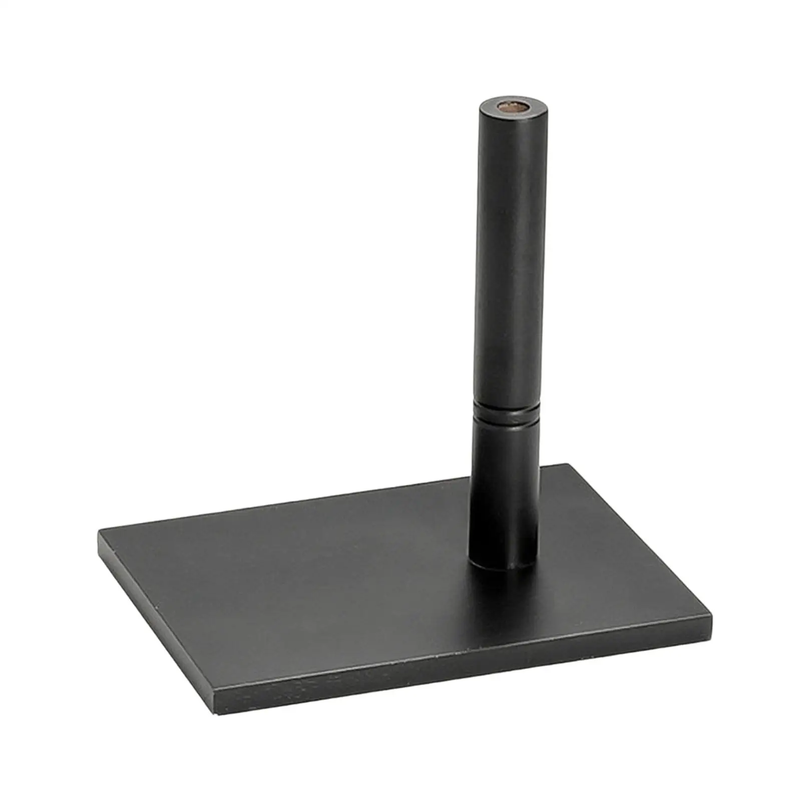 Wooden Display Stand with Cylindrical Post Strong Wooden Display Stand with Square Base Stable for Retail Store Owners,
