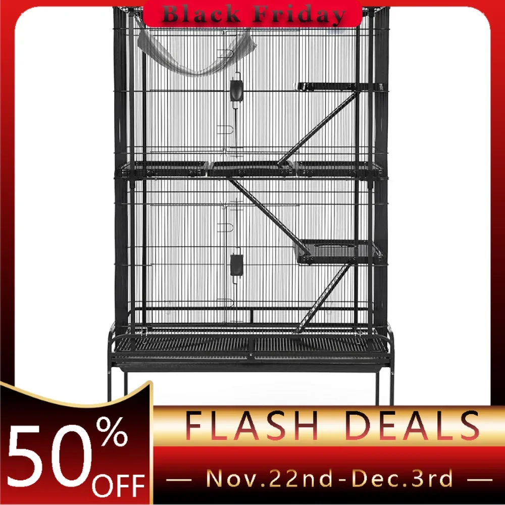 Deluxe Critter Cage 484B for Parrot Accessories for Cages Black Love Bird Toys Cages|-f-| Houses and Fences Hummingbird Budgie