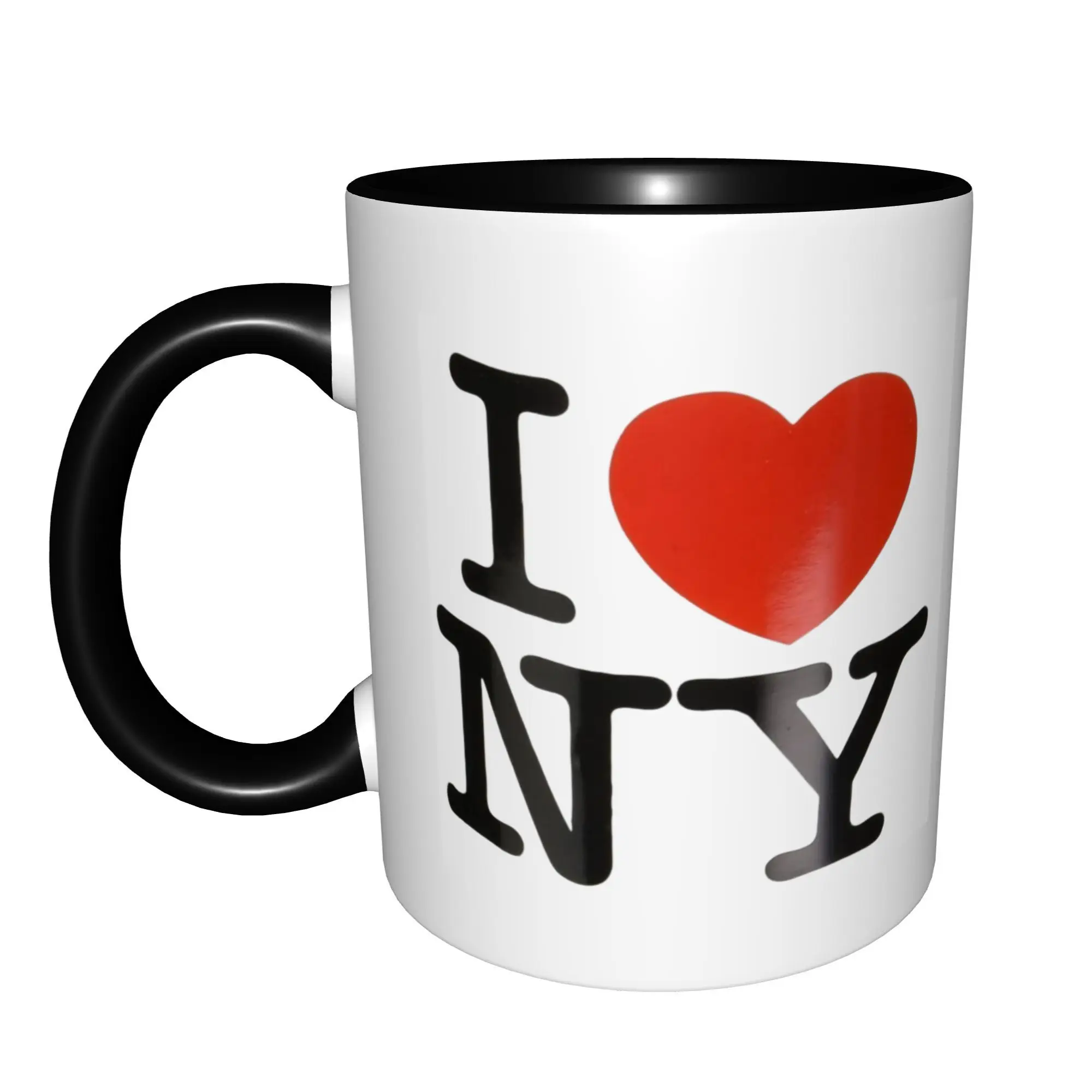 I Love NY from the New York City Mugs With Black Handle Birthday Coffee Mugs Ceramic Tea Cups 11oz