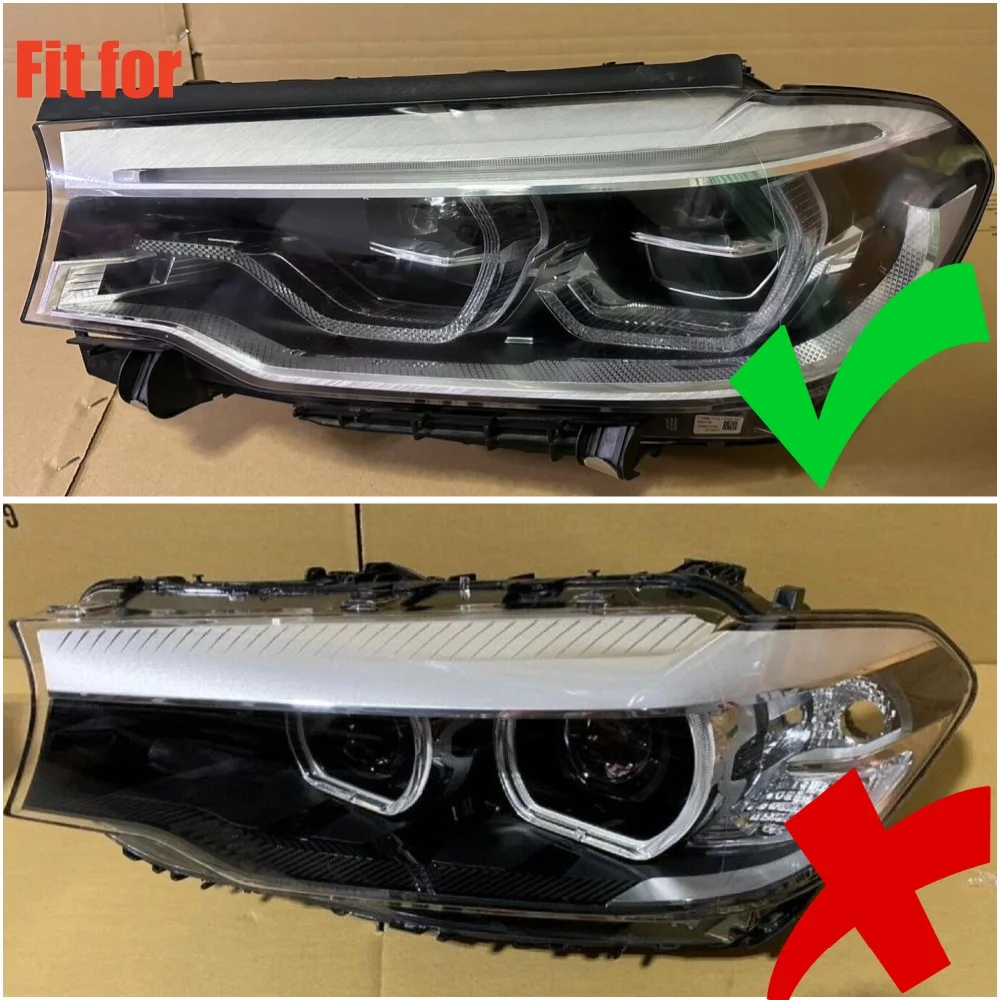 White Daytime Running light LED chips For 17-20 BMW 5 Series G30 G31 F90 M5 G32 6\' GT Adaptive LED Headlight DRL 63117214940