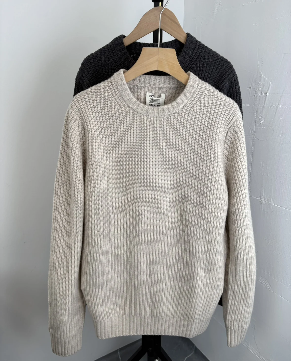 

Утепленный свитер из чистой шерсти с круглым вырезом, повседневный, теплый, модный, уличный стиль для мужчин и женщин