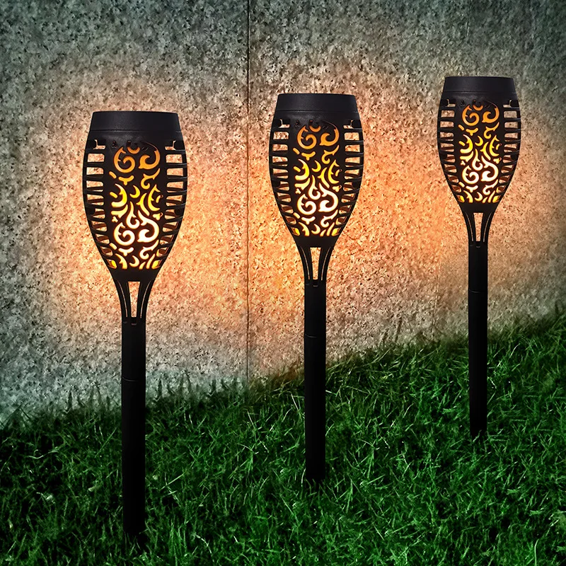 Solar LED Light Outdoor  Flashlight Flickering Light  Waterproof Garden Decoration Outdoor Lawn Path Yard Patio Floor Lamp