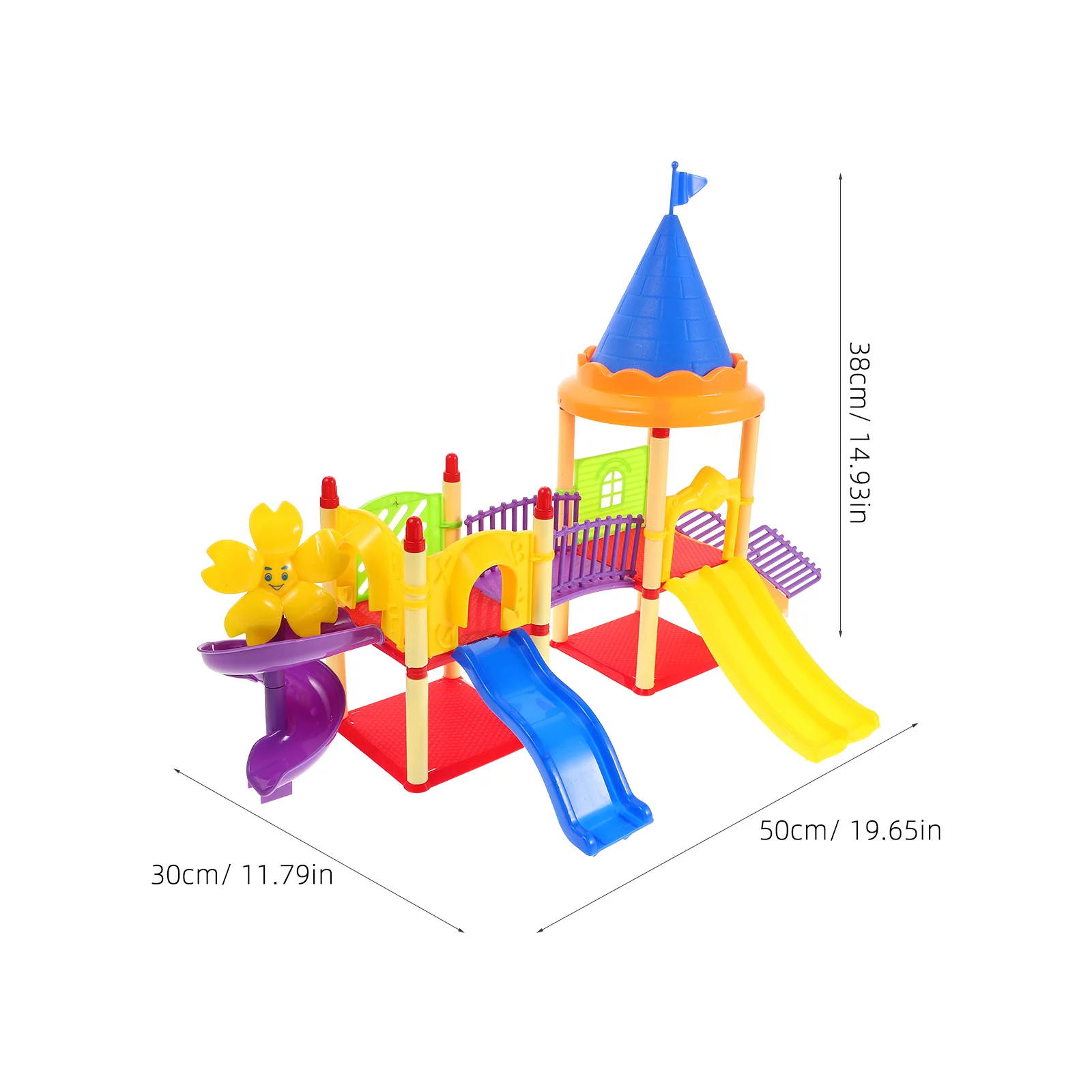 สไลด์ของเล่น Miniature สนามเด็กเล่นรุ่นสาวบ้านเครื่องประดับของเล่น Props เครื่องประดับพลาสติก