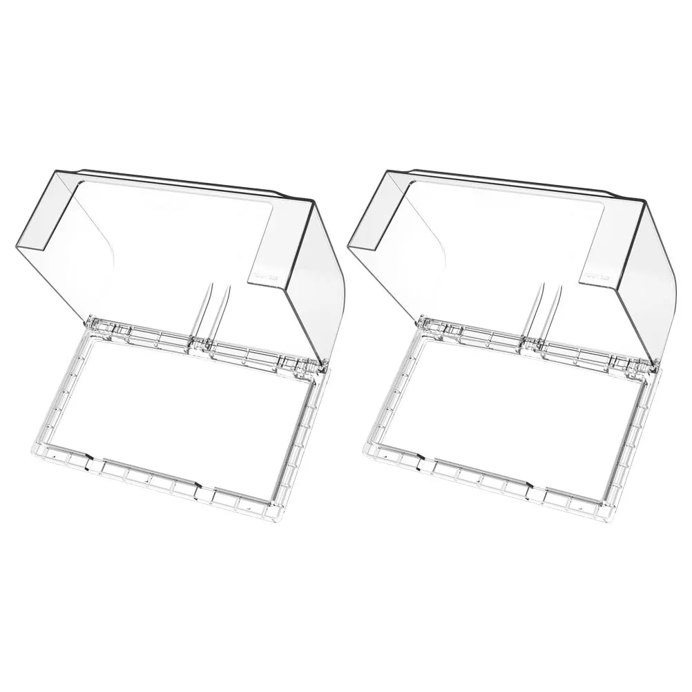 

2Pcs Waterproof Outlet Cover Adhesive Bathroom Wall Electrical Socket Outlet Cover Plug Protector Reusable Plug Protector