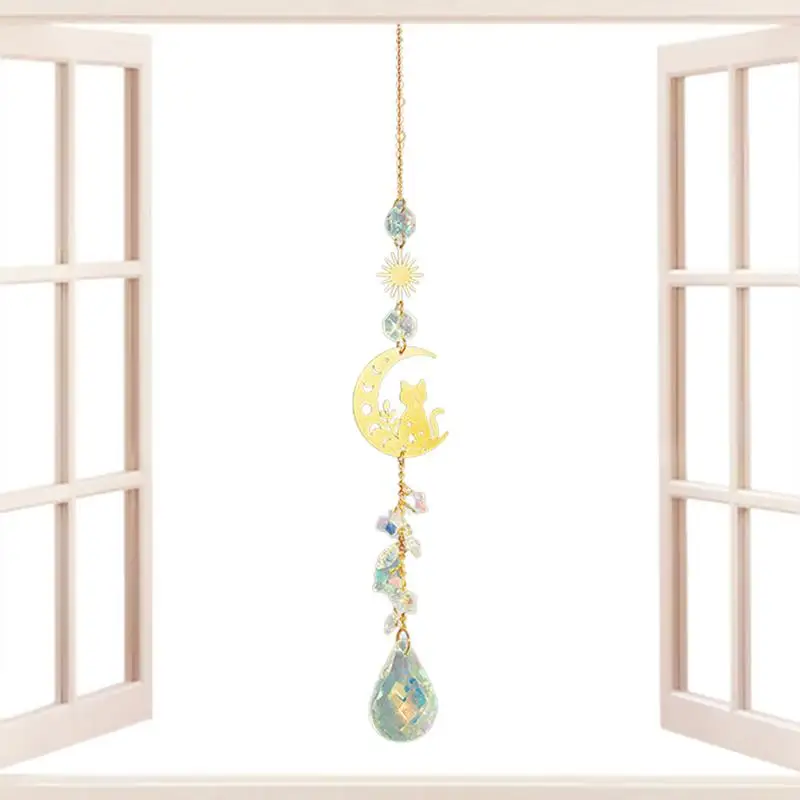 

Window Art Suncatchers Craft Ornament Decorative Hang Moon Sun Catcher Craft Pendant boho sun catchers for Balconies Doorways