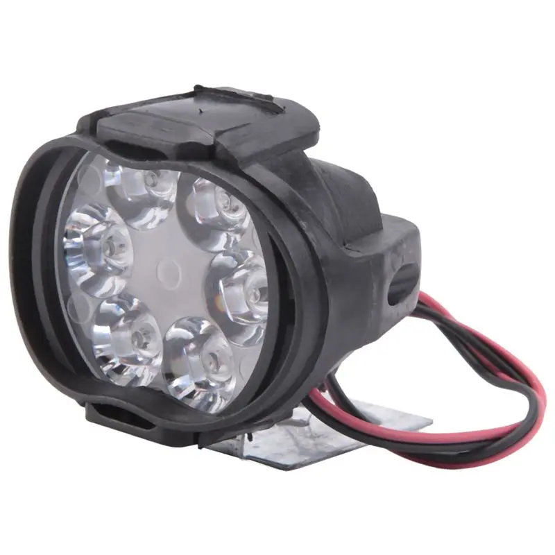 Reliable-2Pcs 6 Led Motorcycle Light Headlight Assembly 10W 1000Lm Universal Scooter ATV Fog Spotlight 6000K White Car Drl Lamp