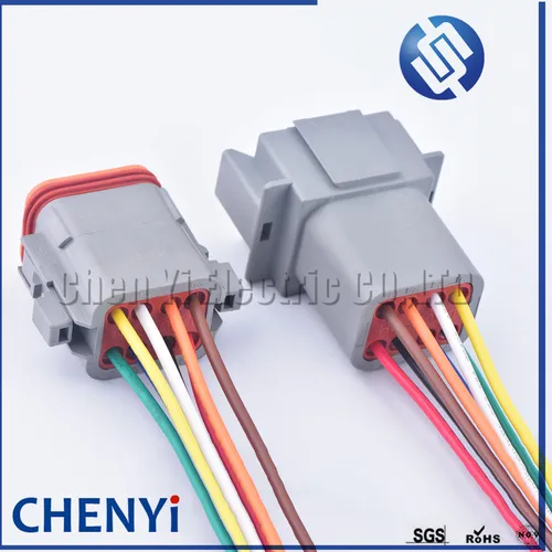 Imagen 2 del producto Deutsch-conector de cable eléctrico para coche, conector macho y hembra de 8 pines, resistente al agua, DT06-8S, DT04-8P, automotriz