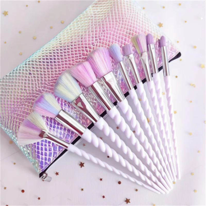 

Rich toughness Nice touch Metal ferrule Screw handle Cosmetic brush set for eye makeup with Customized