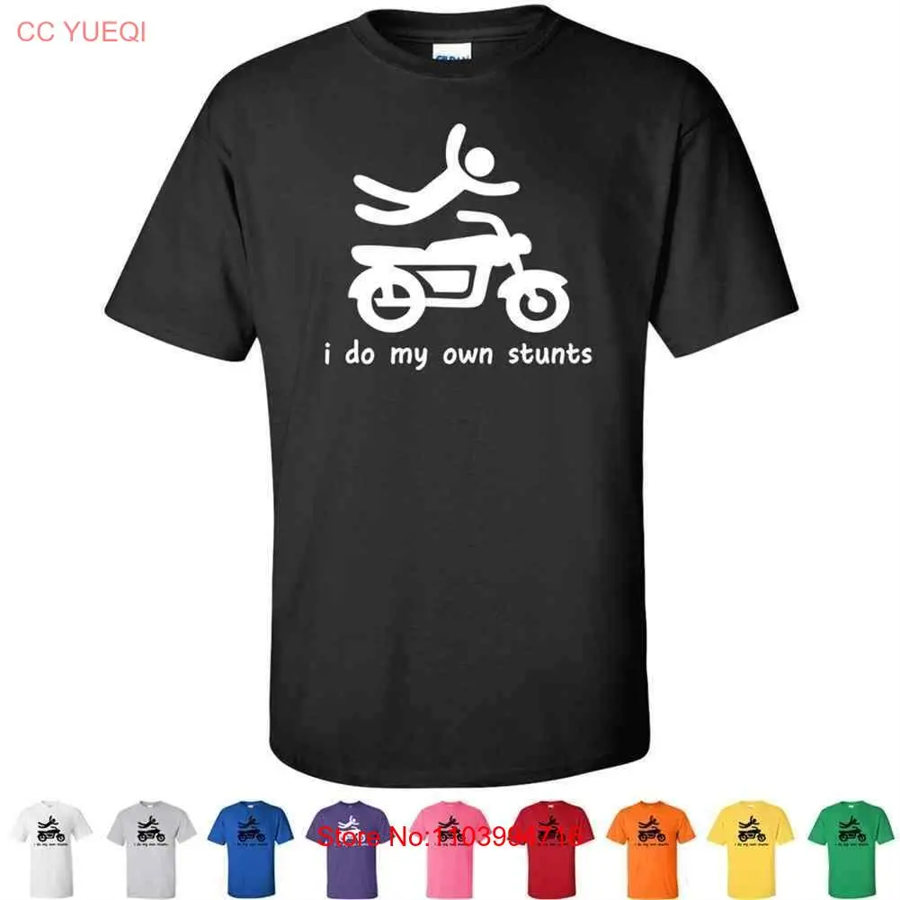 MxMegastore - I Do My Own stunt Funny Mens Cotton Motocross/magliette da moto