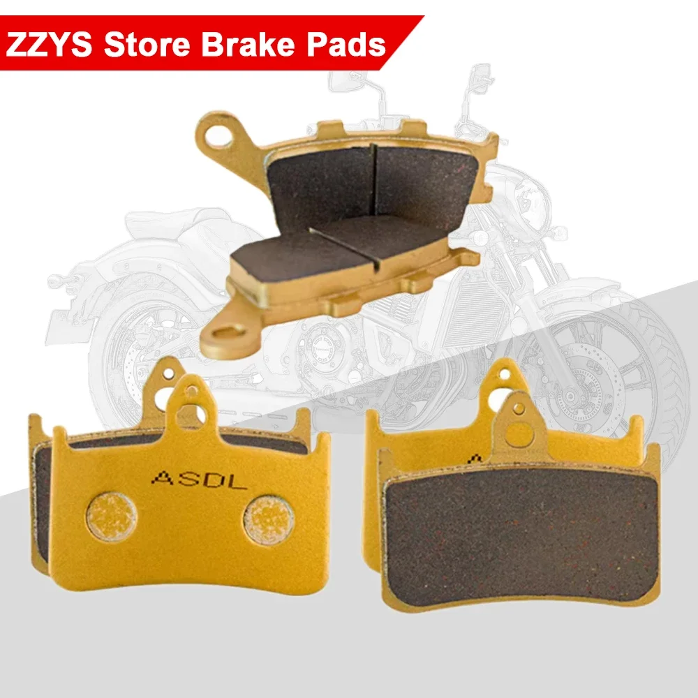 Front Rear Brake Pads For Honda CBR900RR Fireblade 92-97 CB900 CB900F Hornet 900 VTR1000 VTR1000F Firestorm 97-06 CB1000 CB1000F