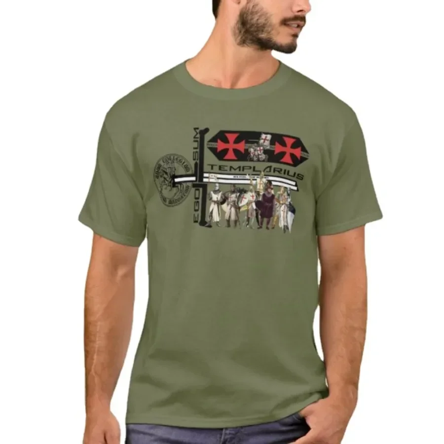 Various Knights of The Knights Templar T-Shirt. Summer Cotton Short Sleeve O-Neck Mens T Shirt New S-3XL