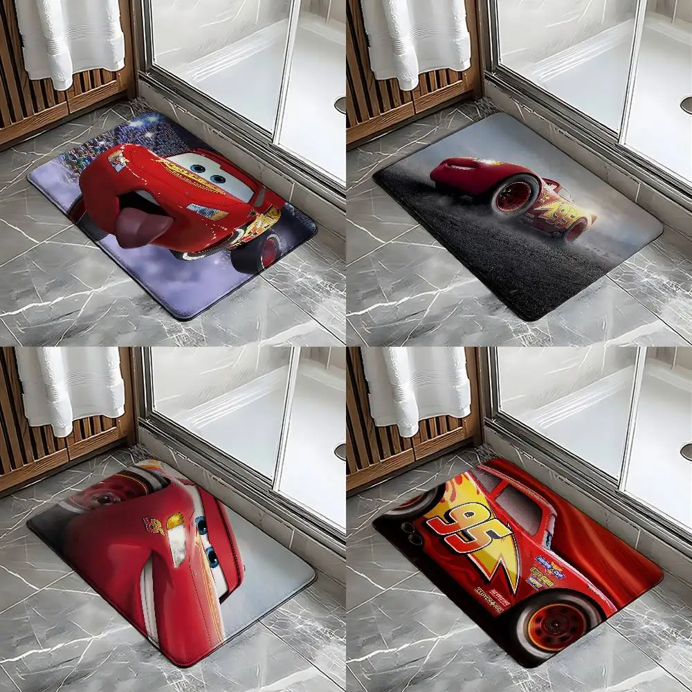 

Cars L-Lightning M-McQueens Entry Door Floor Mat Festive Decorations Carpet Bathroom Anti-slip Mat Entrance Doormat