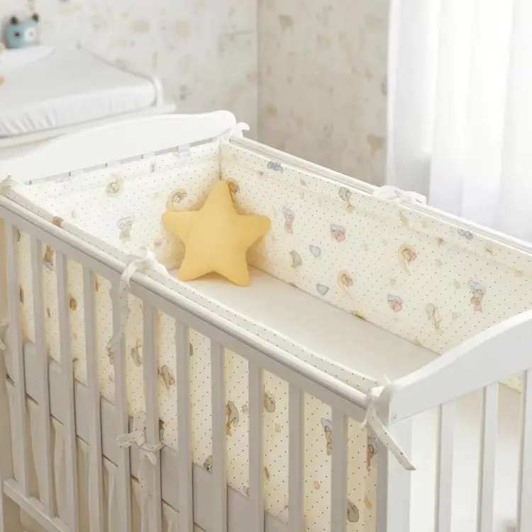 Baby Bumper Crib Bumper Protection Bed Pillow Cushion Solid Color Bed Fence Guardrail Baby Safety Products 2036 new