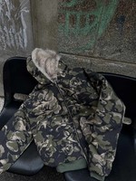 Plush Warm Hoodies Y2K Cotton Coats Womens Gothic Vintage Camouflage Leaves Graphic Oversized Hoodies Sweatshirts Zip Up Jackets
