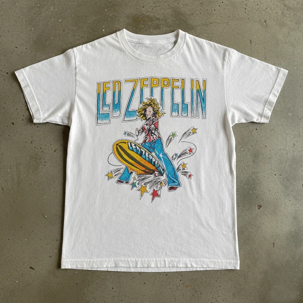 

Винтажная футболка Y2K с графическим принтом Led Zeppelin, женская и мужская хлопковая футболка, летняя уличная одежда, повседневная модная футболка оверсайз в стиле Харадзюку, топ в стиле хип-хоп