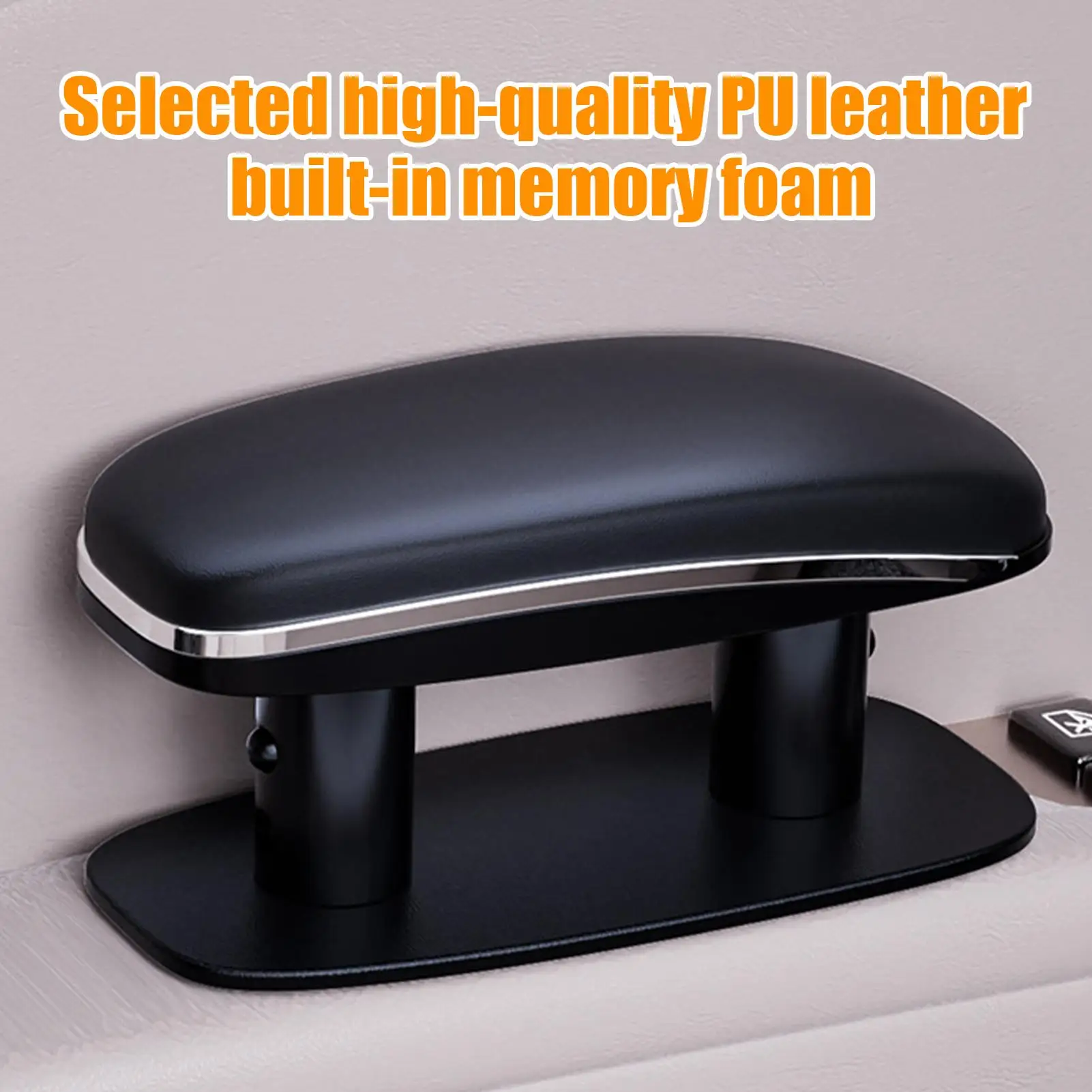 

Car Elbow Rest Cushion Adjustable Height-Boosting Support Mat Vehicle Armrest Elbow Covers for Truck Sedan SUV Vehicle